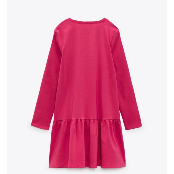 NWT ZARA VOLUMINOUS  DRESS Pink Oversize  5580/462 Pink - Picture 6 of 10